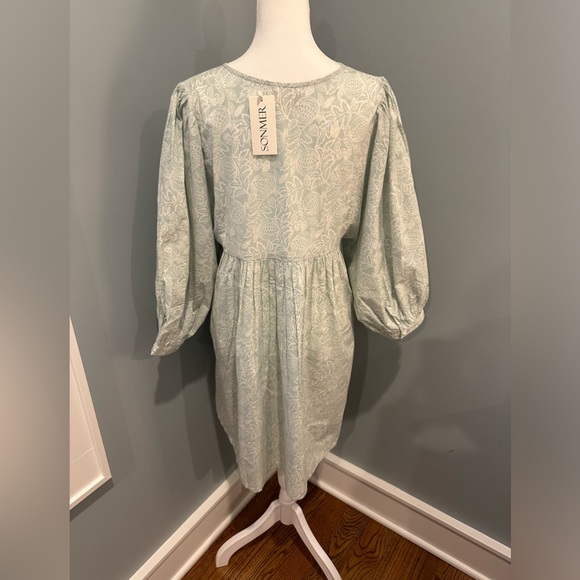 SONMER boho green/blue dress - Picture 11 of 12